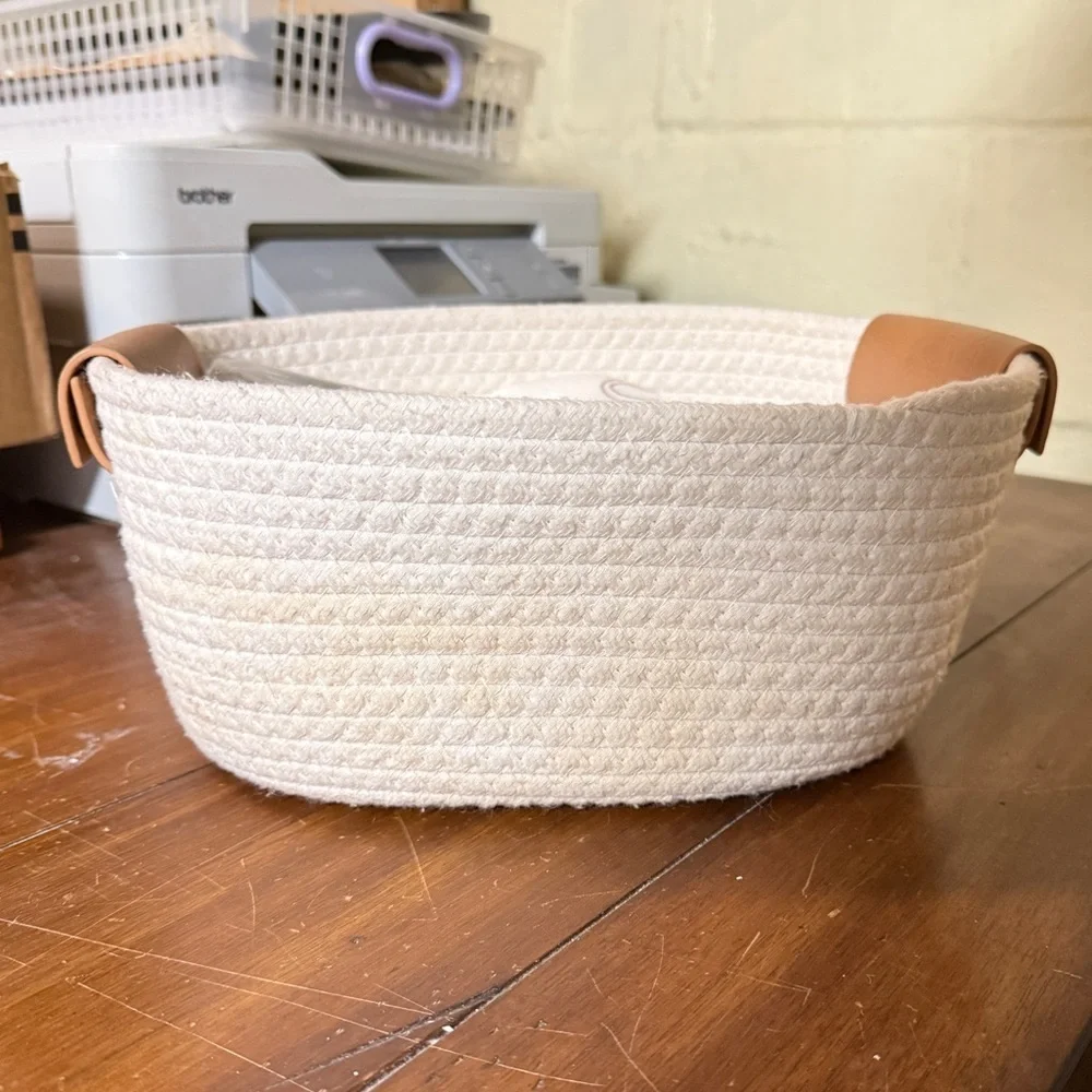 Decorative Coiled Rope Basket